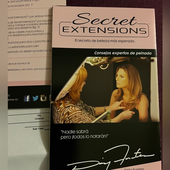 Daisy Fuentes secret hair extension + free extension, Clip in Bangs & Bun🔥🔥🔥 - Picture 2 of 15